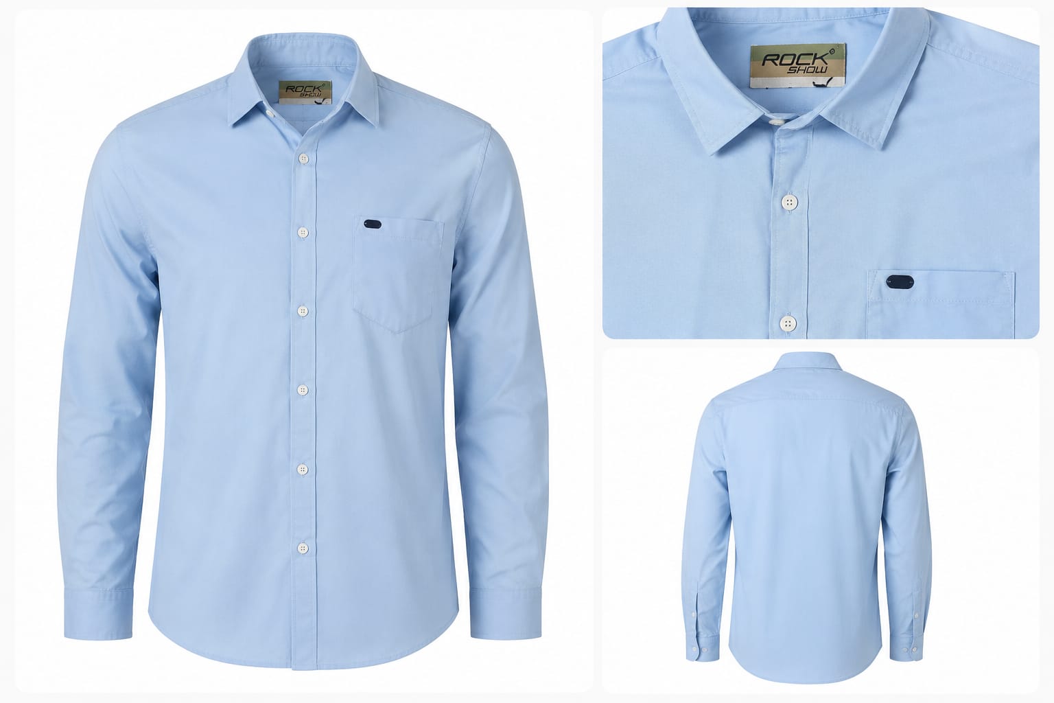 Mens blue formal shirt