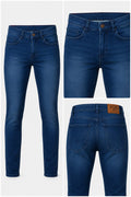 Men's Blue Regular Fit Stretch Jeans