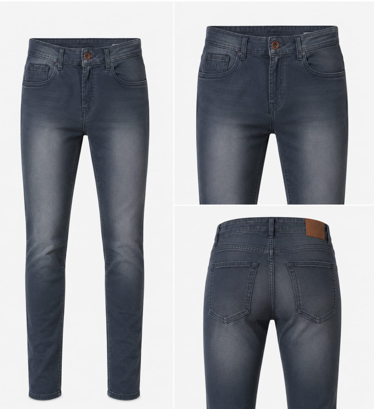 Premium Dark Grey Slim Fit Jeans
